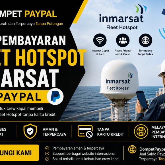 Jasa Pembayaran Fleet Hotspot Inmarsat via PayPal