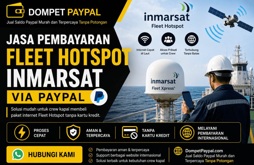 Jasa Pembayaran Fleet Hotspot Inmarsat via PayPal