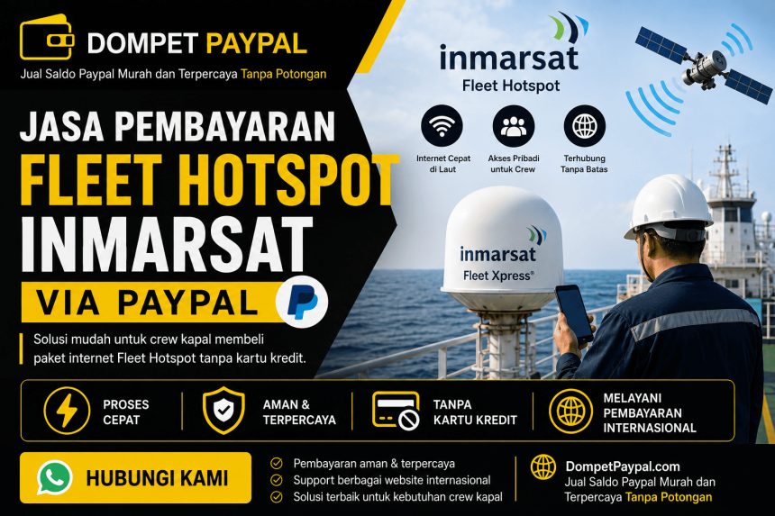Jasa Pembayaran Fleet Hotspot Inmarsat via PayPal