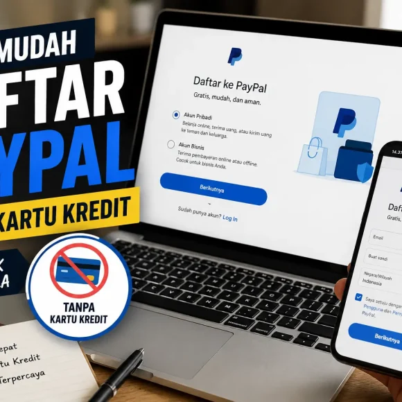 Cara Mudah Daftar PayPal Tanpa Kartu Kredit untuk Pemula
