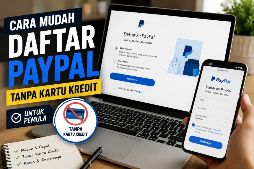 Cara Mudah Daftar PayPal Tanpa Kartu Kredit untuk Pemula