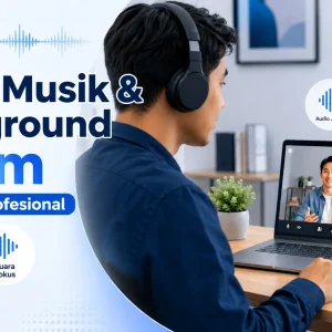 Memutar musik di Zoom agar suara dan background lebih profesional
